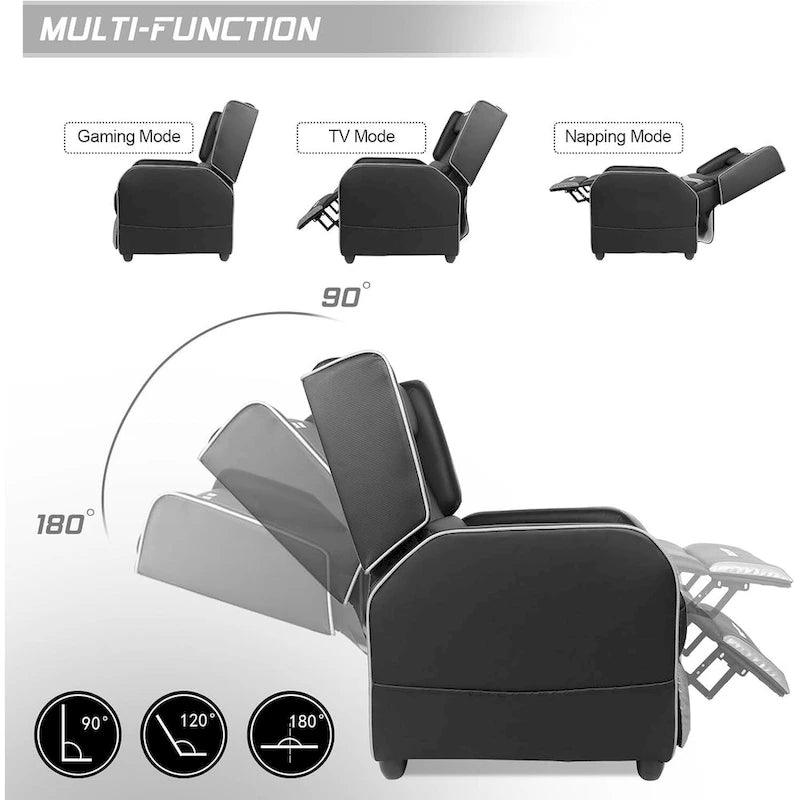 Ergonomisches Gaming-Einzelsofa aus PU-Leder für das Wohnzimmer