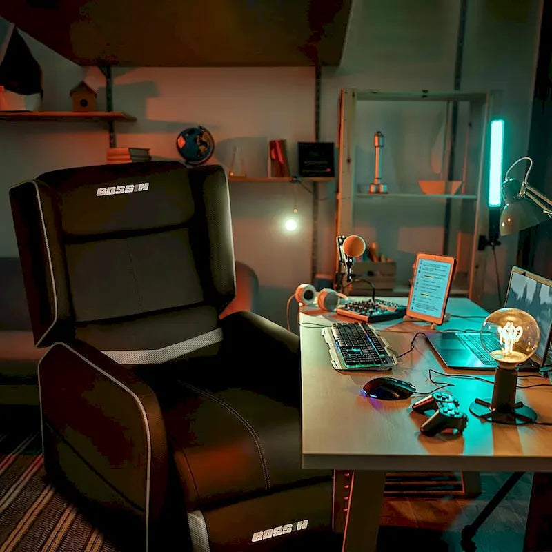 Ergonomisches Gaming-Einzelsofa aus PU-Leder für das Wohnzimmer
