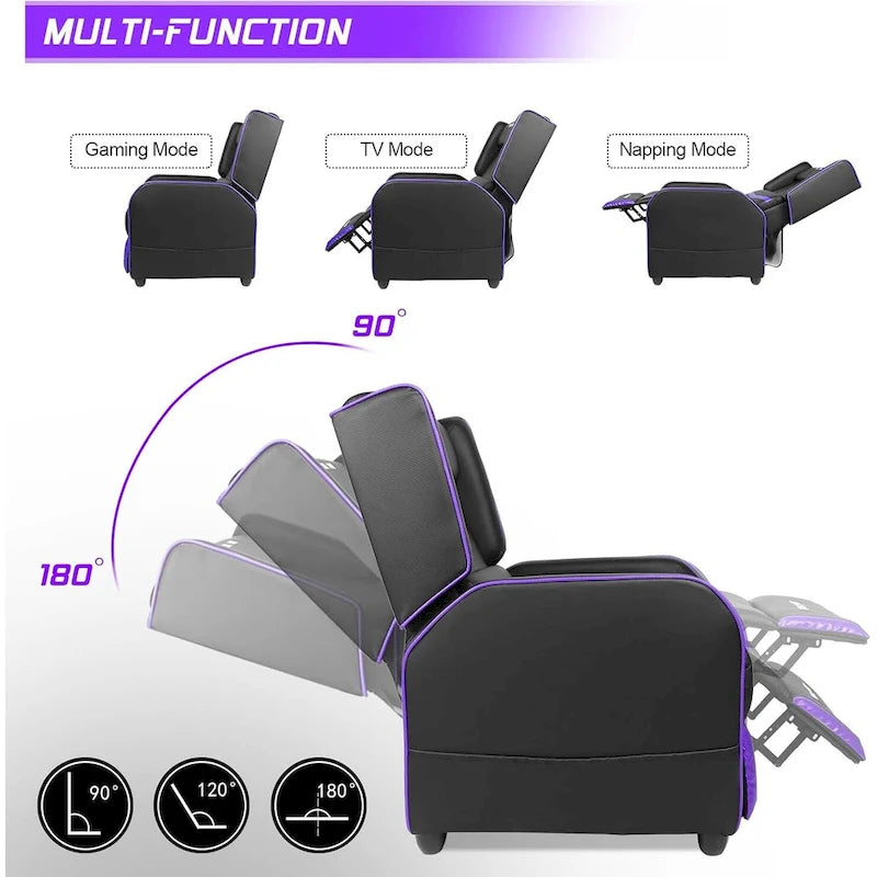 Ergonomisches Gaming-Einzelsofa aus PU-Leder für das Wohnzimmer