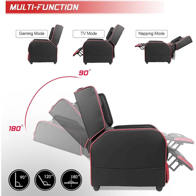 Ergonomisches Gaming-Einzelsofa aus PU-Leder für das Wohnzimmer
