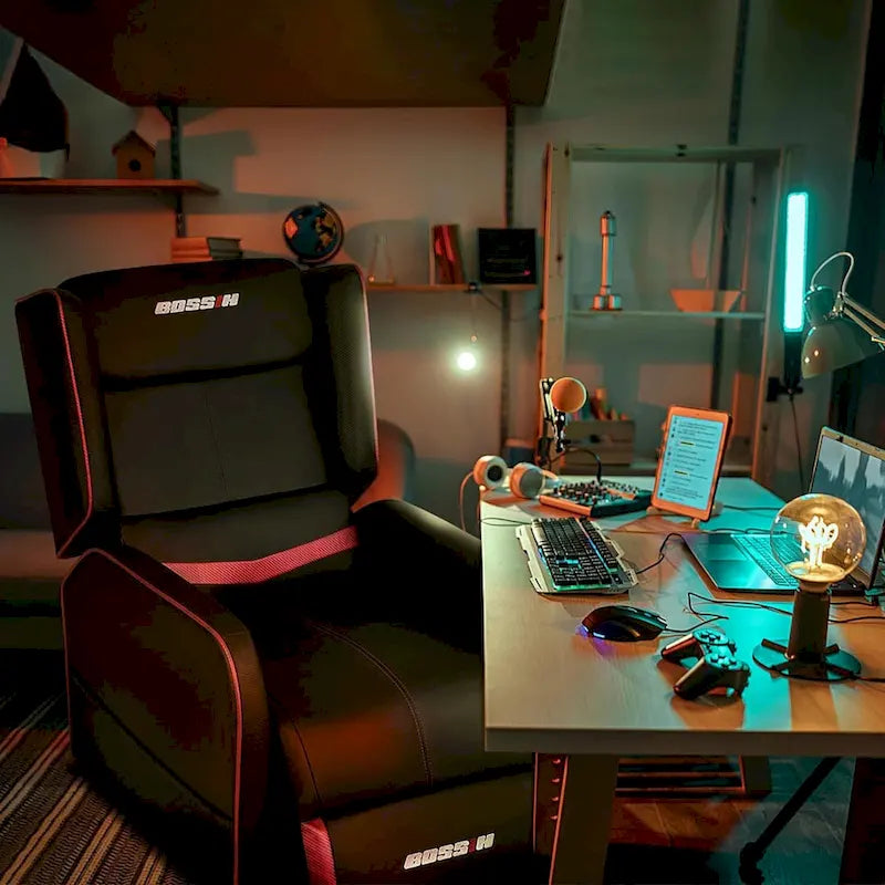 Ergonomisches Gaming-Einzelsofa aus PU-Leder für das Wohnzimmer