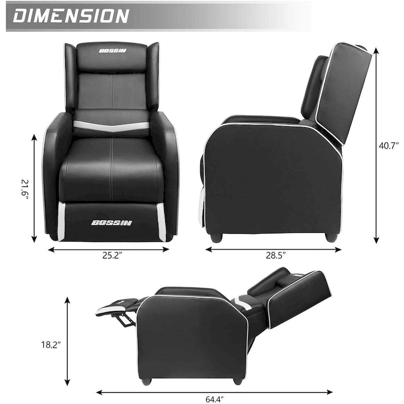 Ergonomisches Gaming-Einzelsofa aus PU-Leder für das Wohnzimmer