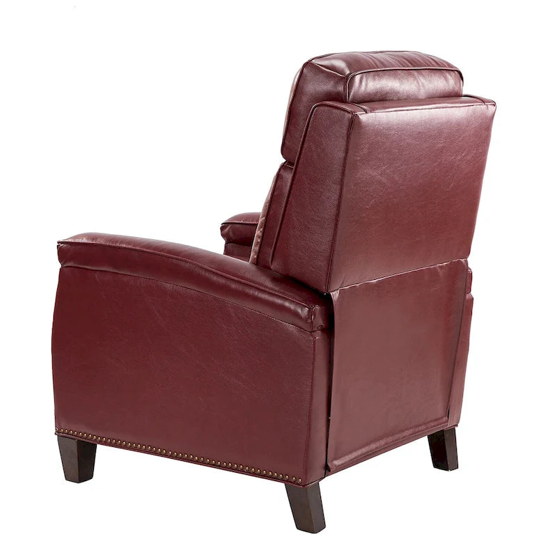 Mid-Century Modern Pushback-Liegesessel mit Nagelbesatz
