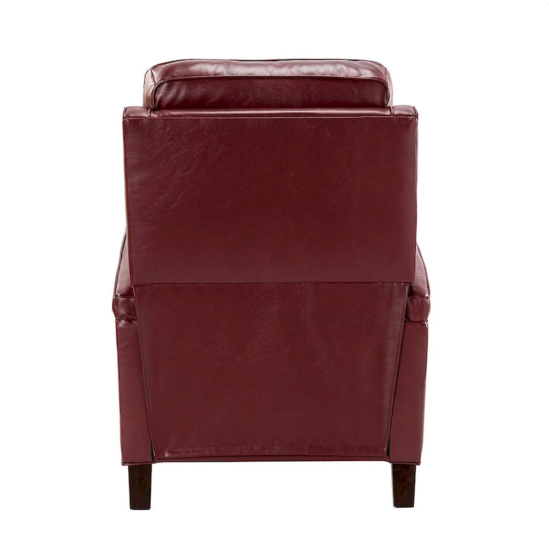 Mid-Century Modern Pushback-Liegesessel mit Nagelbesatz