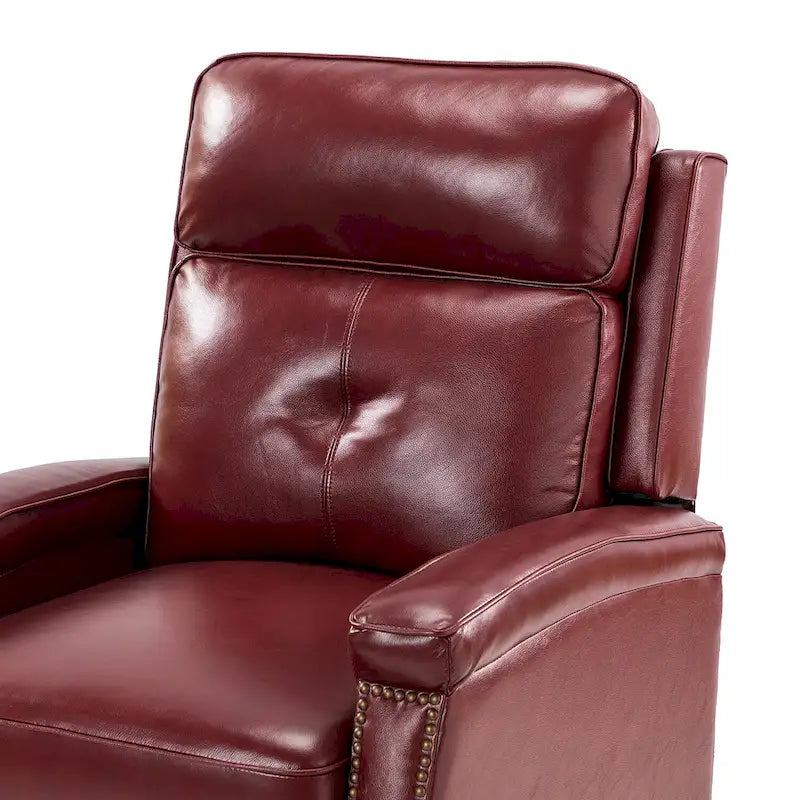 Mid-Century Modern Pushback-Liegesessel mit Nagelbesatz