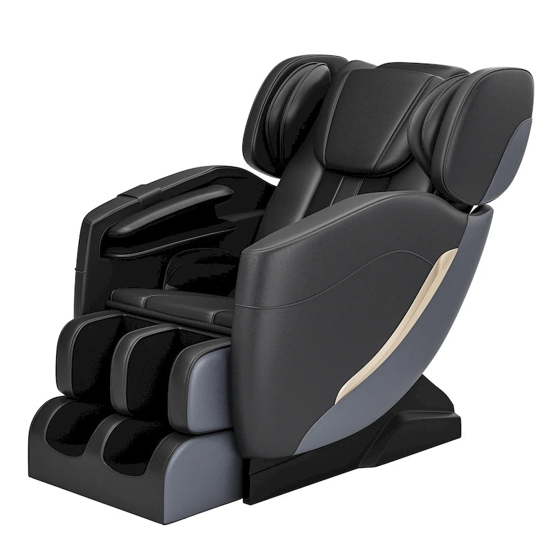Ganzkörpermassage-Sessel mit Schwerelosigkeitsfunktion, Bluetooth-Lautsprecher und Fußroller
