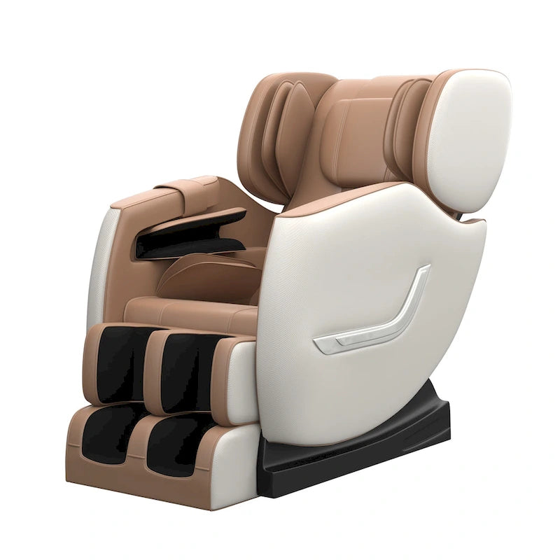 Ganzkörpermassage-Sessel mit Schwerelosigkeitsfunktion, Bluetooth-Lautsprecher und Fußroller