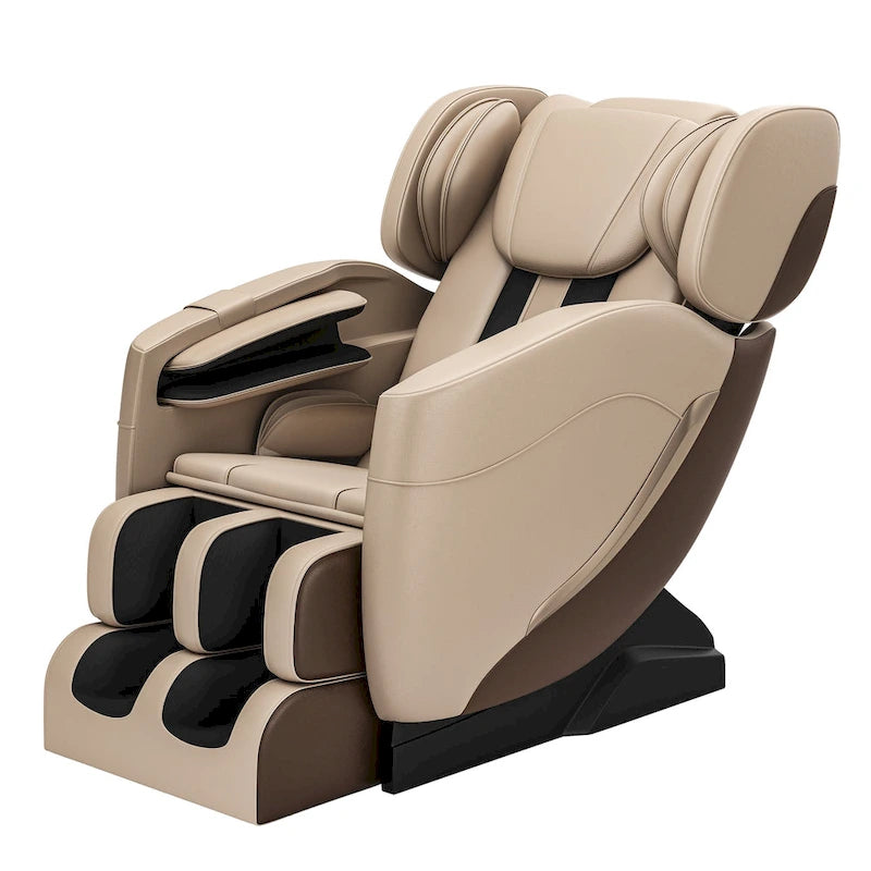 Ganzkörpermassage-Sessel mit Schwerelosigkeitsfunktion, Bluetooth-Lautsprecher und Fußroller