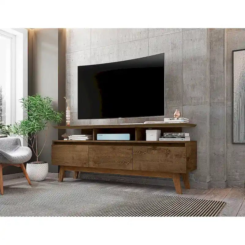 Mid Century Modern Holz-Medienkonsole