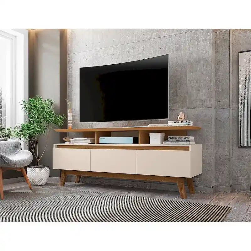 Mid Century Modern Holz-Medienkonsole