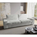 80" Modernes 3-Sitzer-Sofa mit breiten Armlehnen, 200 kg Tragkraft