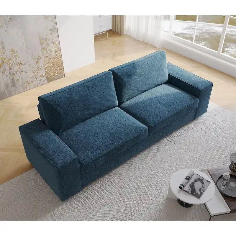 80" Modernes 3-Sitzer-Sofa mit breiten Armlehnen, 200 kg Tragkraft