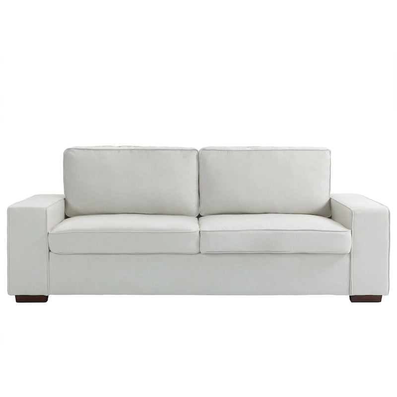80" Modernes 3-Sitzer-Sofa mit breiten Armlehnen, 200 kg Tragkraft