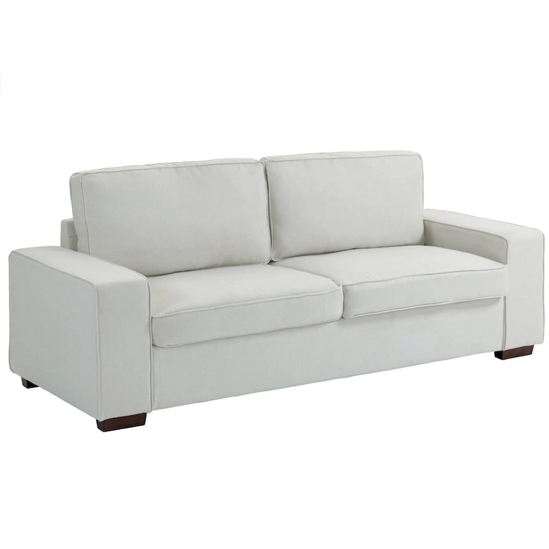 80" Modernes 3-Sitzer-Sofa mit breiten Armlehnen, 200 kg Tragkraft