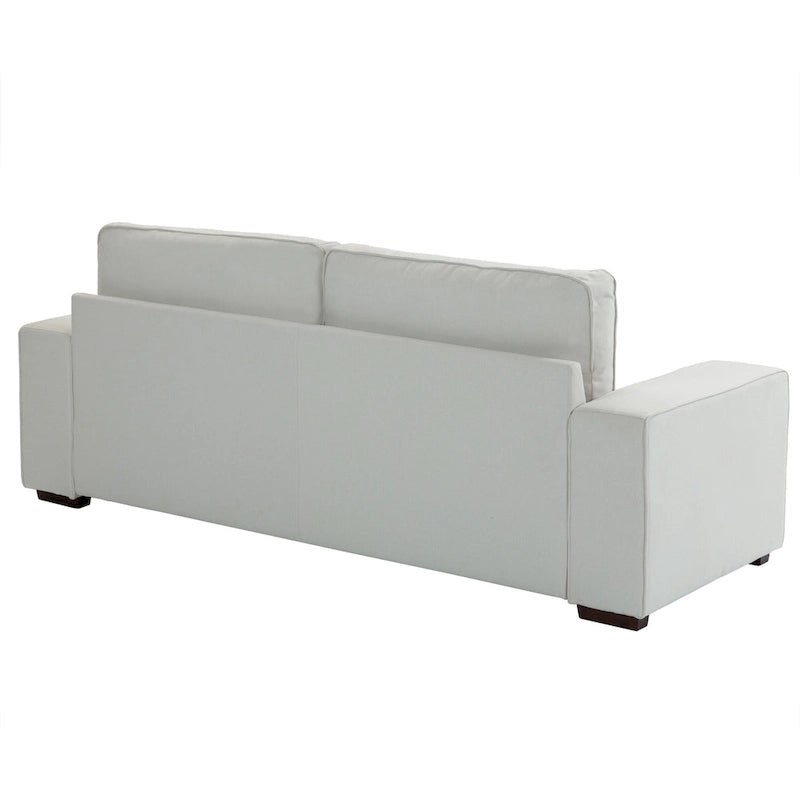 80" Modernes 3-Sitzer-Sofa mit breiten Armlehnen, 200 kg Tragkraft