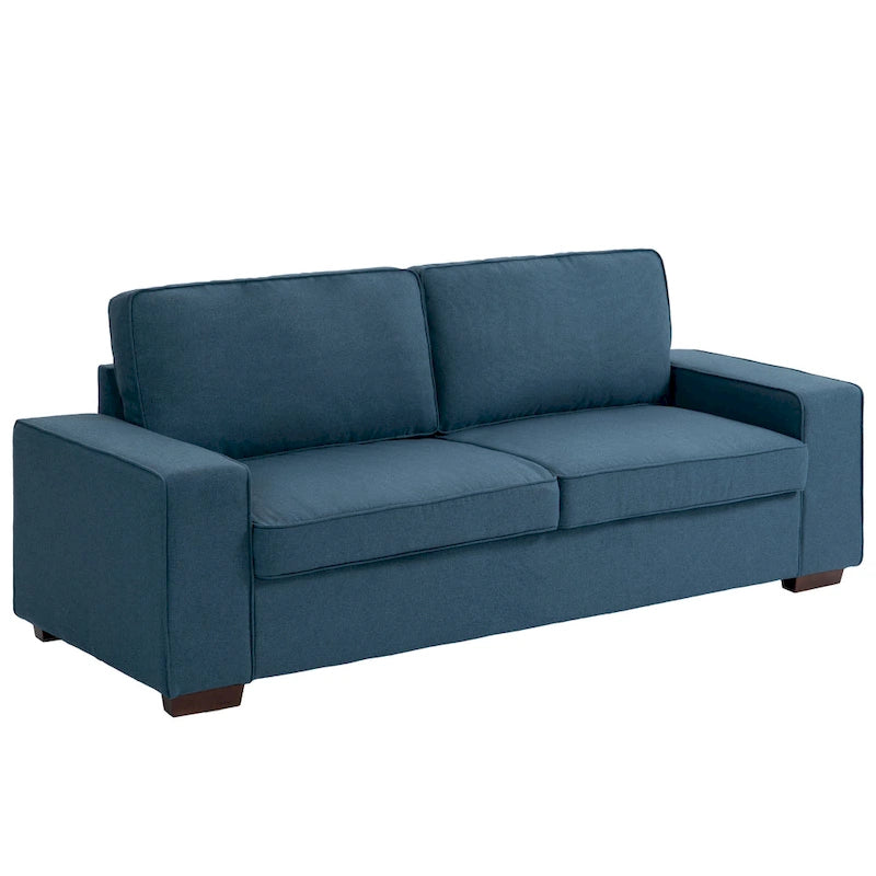 80" Modernes 3-Sitzer-Sofa mit breiten Armlehnen, 200 kg Tragkraft