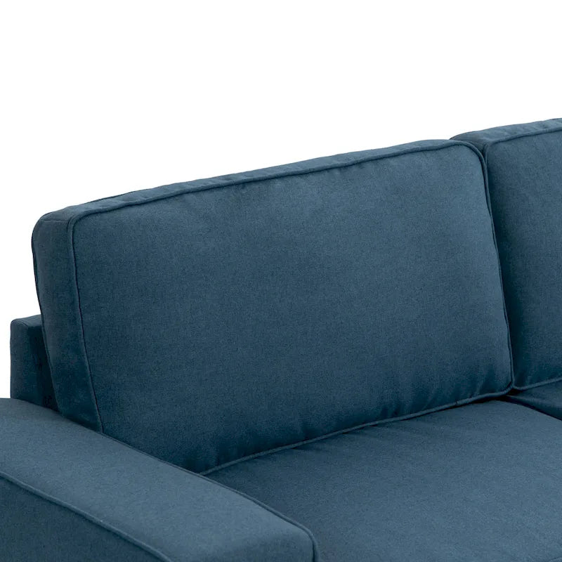 80" Modernes 3-Sitzer-Sofa mit breiten Armlehnen, 200 kg Tragkraft
