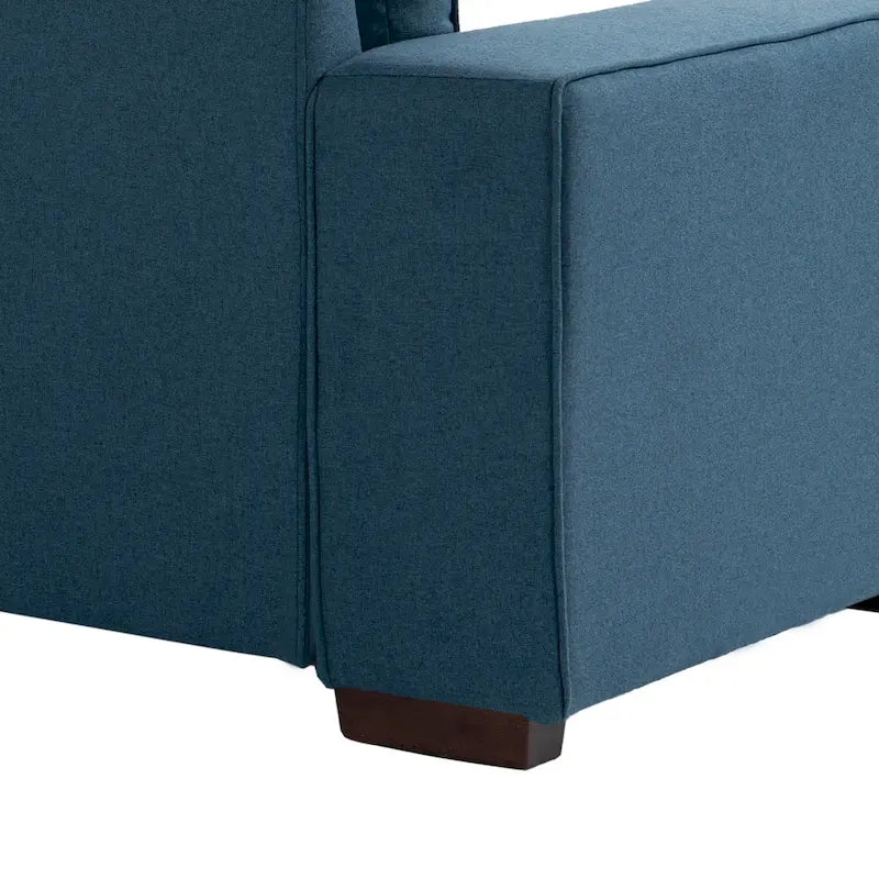 80" Modernes 3-Sitzer-Sofa mit breiten Armlehnen, 200 kg Tragkraft