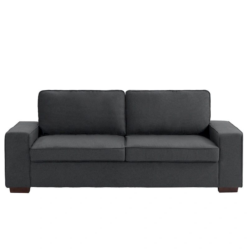 80" Modernes 3-Sitzer-Sofa mit breiten Armlehnen, 200 kg Tragkraft