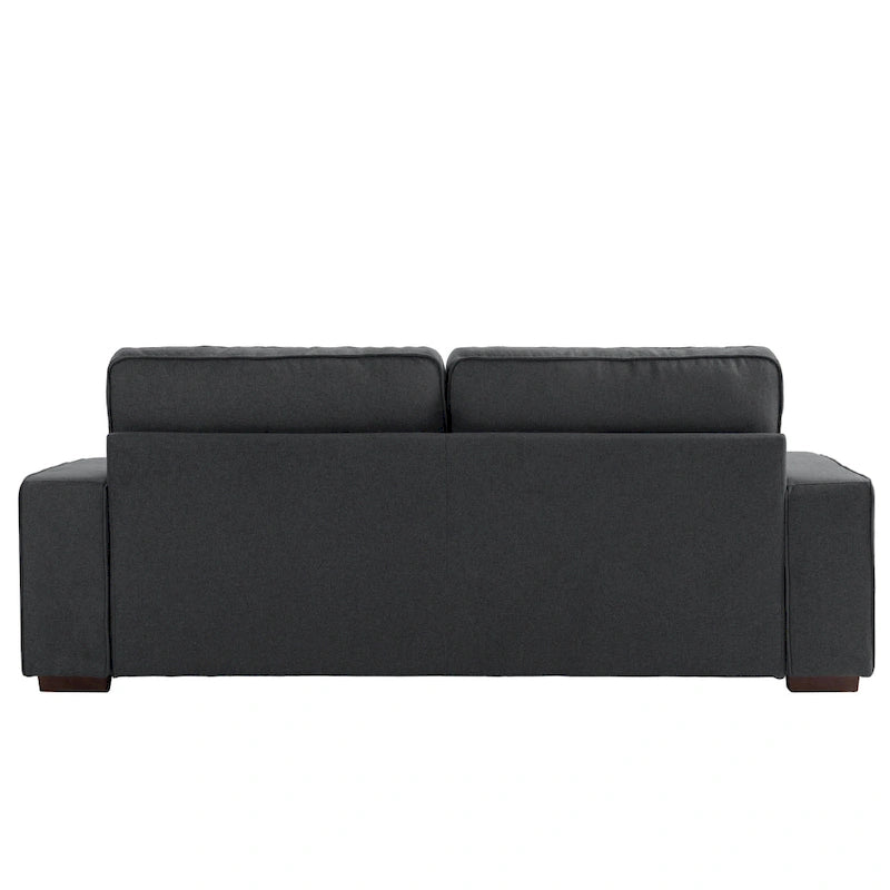 80" Modernes 3-Sitzer-Sofa mit breiten Armlehnen, 200 kg Tragkraft
