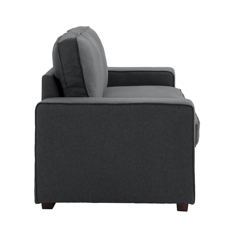 80" Modernes 3-Sitzer-Sofa mit breiten Armlehnen, 200 kg Tragkraft
