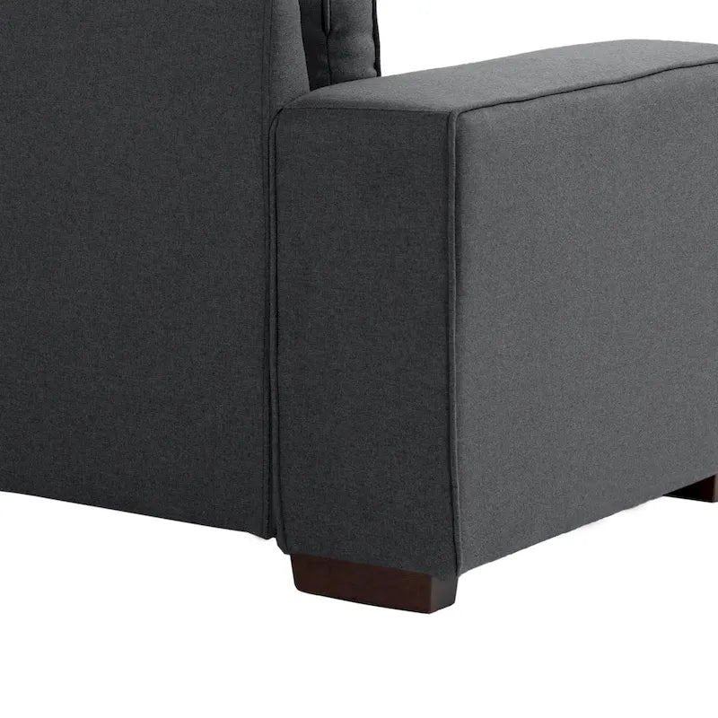 80" Modernes 3-Sitzer-Sofa mit breiten Armlehnen, 200 kg Tragkraft