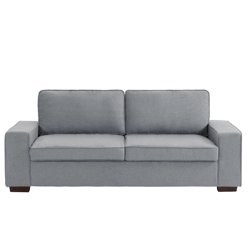 80" Modernes 3-Sitzer-Sofa mit breiten Armlehnen, 200 kg Tragkraft