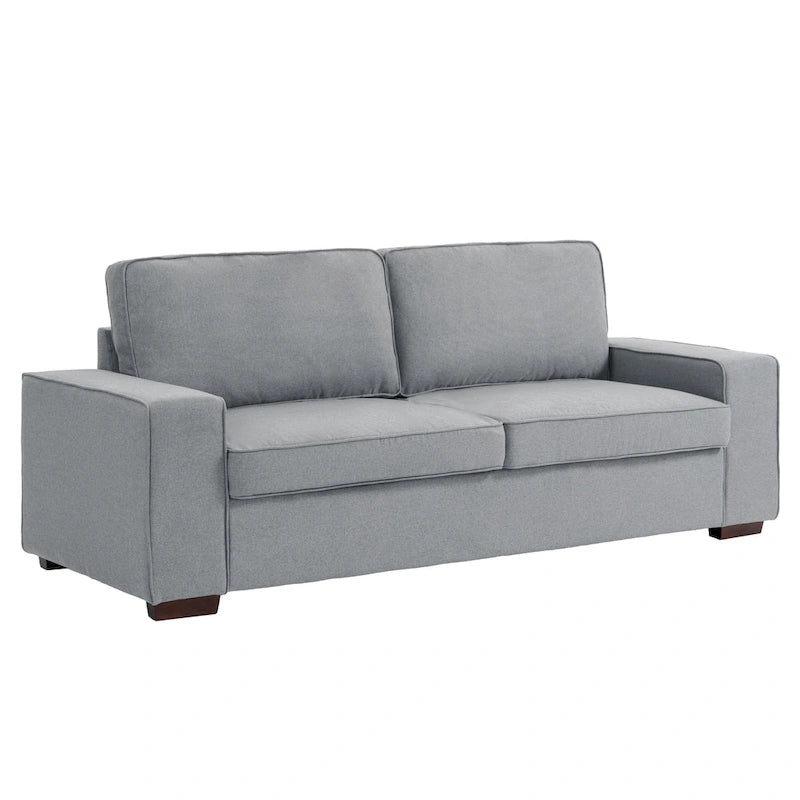 80" Modernes 3-Sitzer-Sofa mit breiten Armlehnen, 200 kg Tragkraft