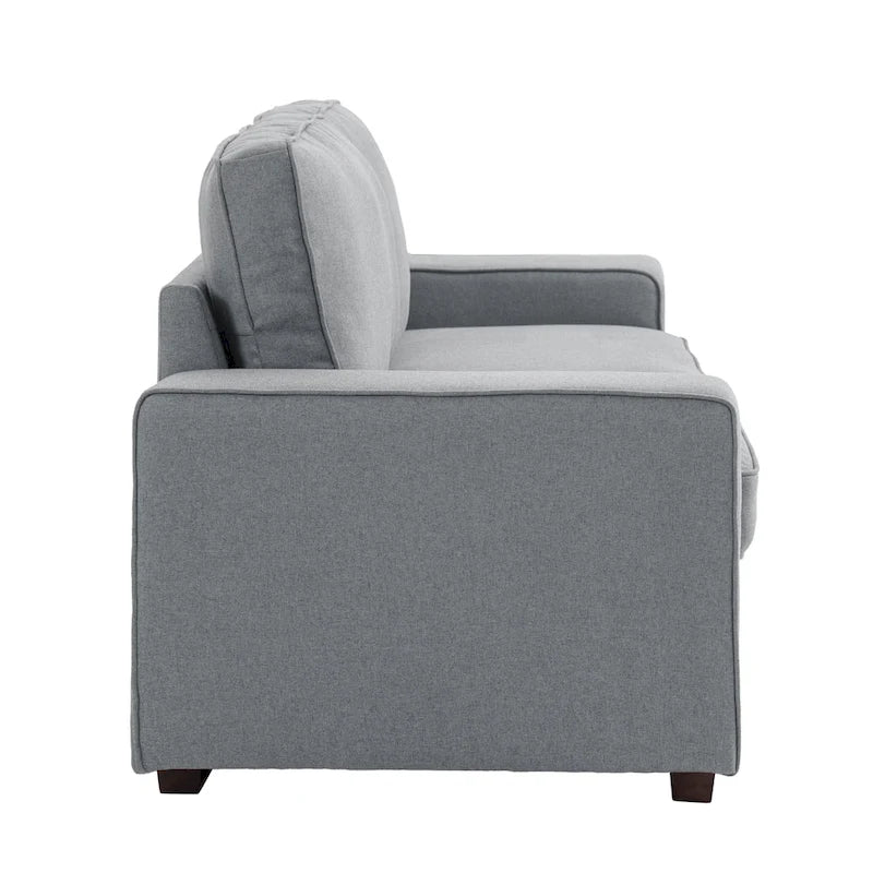 80" Modernes 3-Sitzer-Sofa mit breiten Armlehnen, 200 kg Tragkraft