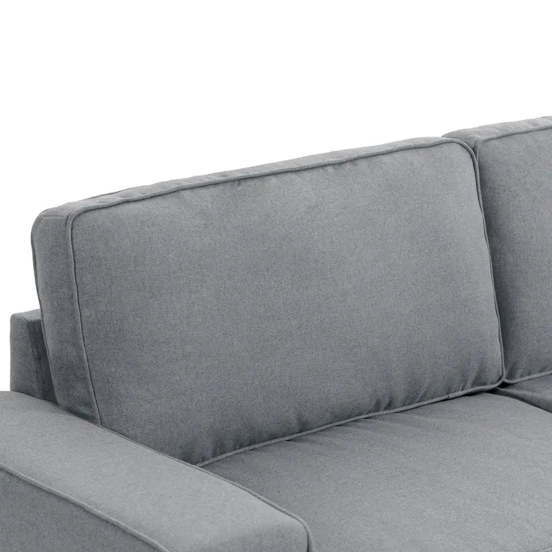 80" Modernes 3-Sitzer-Sofa mit breiten Armlehnen, 200 kg Tragkraft