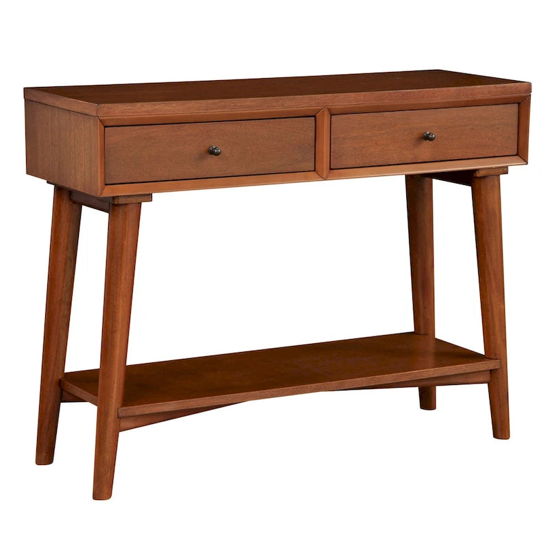 Mid Century Modern Konsolentisch mit 2 Schubladen