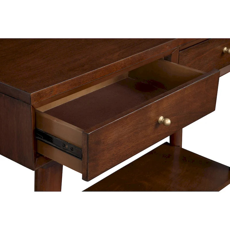 Mid Century Modern Konsolentisch mit 2 Schubladen