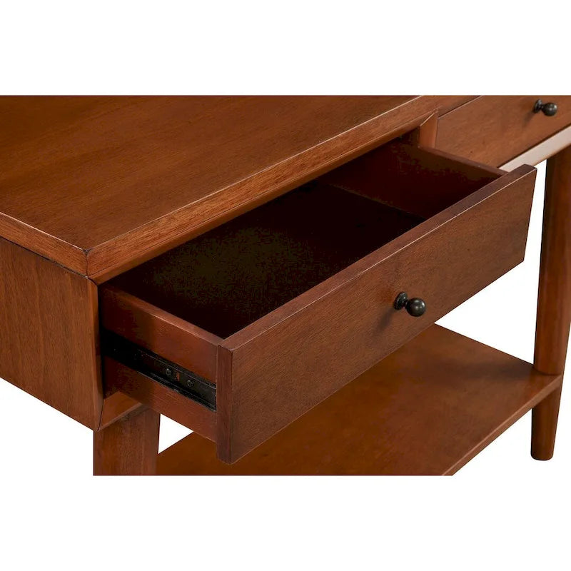 Mid Century Modern Konsolentisch mit 2 Schubladen