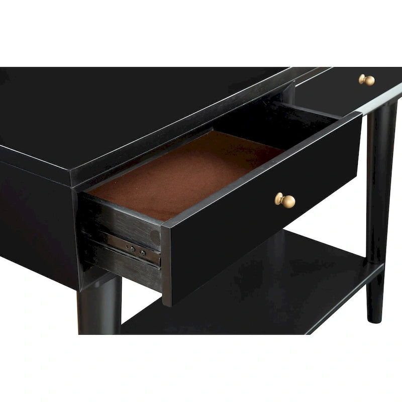 Mid Century Modern Konsolentisch mit 2 Schubladen