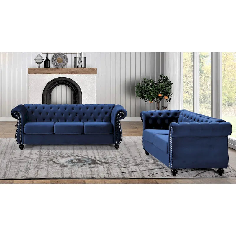 Chesterfield 2-teiliges Sofa- und Loveseat-Set