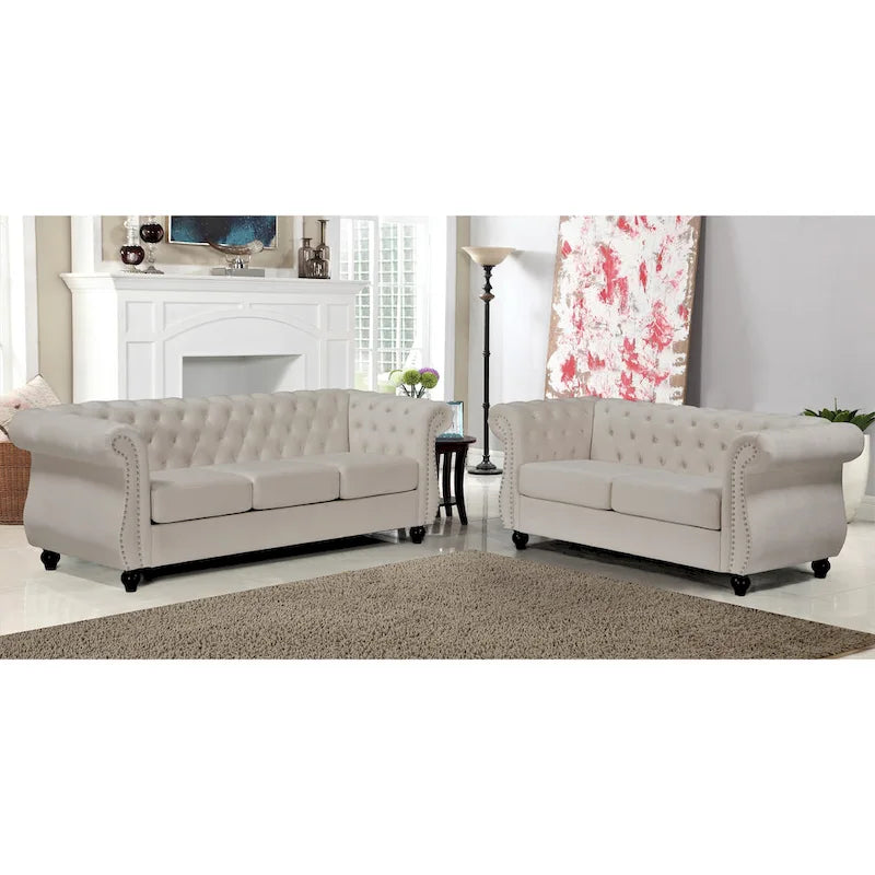 Chesterfield 2-teiliges Sofa- und Loveseat-Set