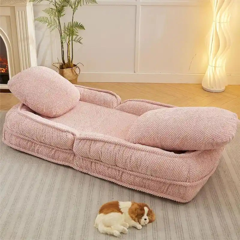 Wandelbarer Flip-Sessel, Bodensessel, Klappsofa mit 5-fach verstellbarer Rückenlehne