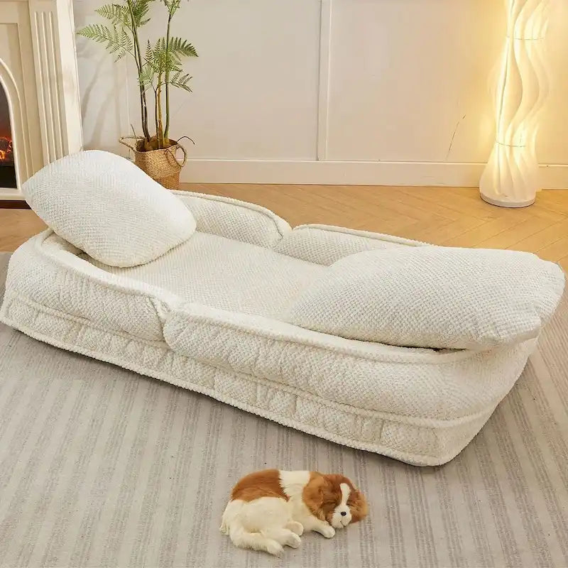 Wandelbarer Flip-Sessel, Bodensessel, Klappsofa mit 5-fach verstellbarer Rückenlehne