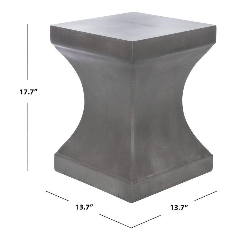 Beton-Akzenttisch für drinnen/draußen – 34,8 x 34,8 x 45 cm