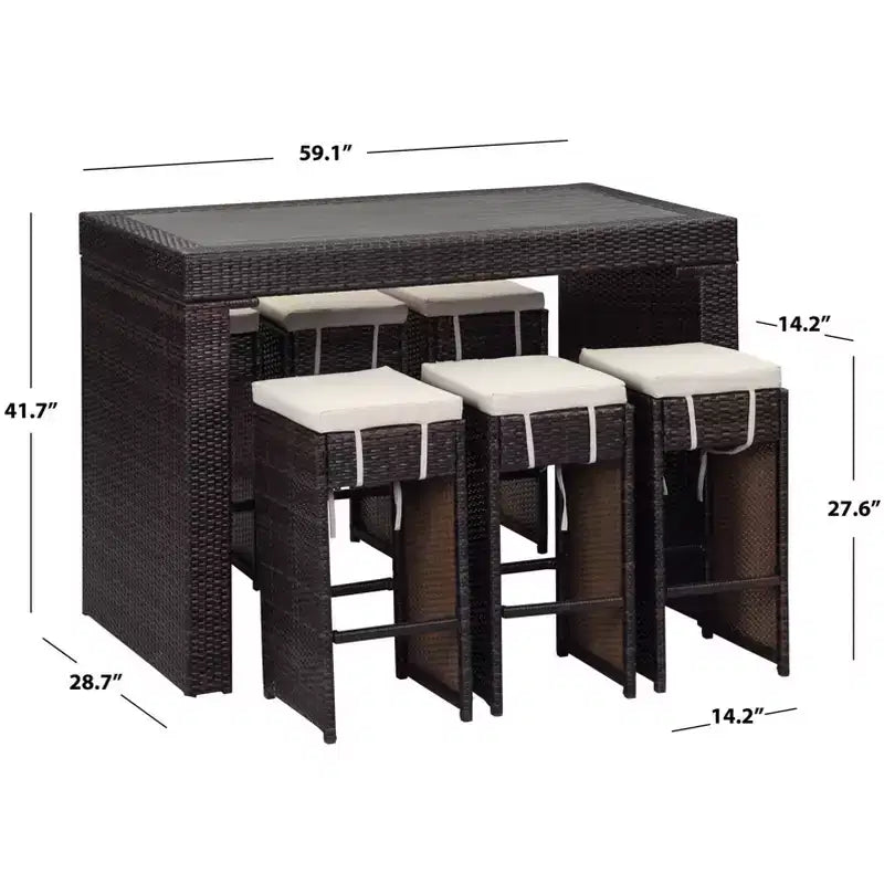 Sanders Bar Set - Indoor/Outdoor - PAT2502 - Safavieh