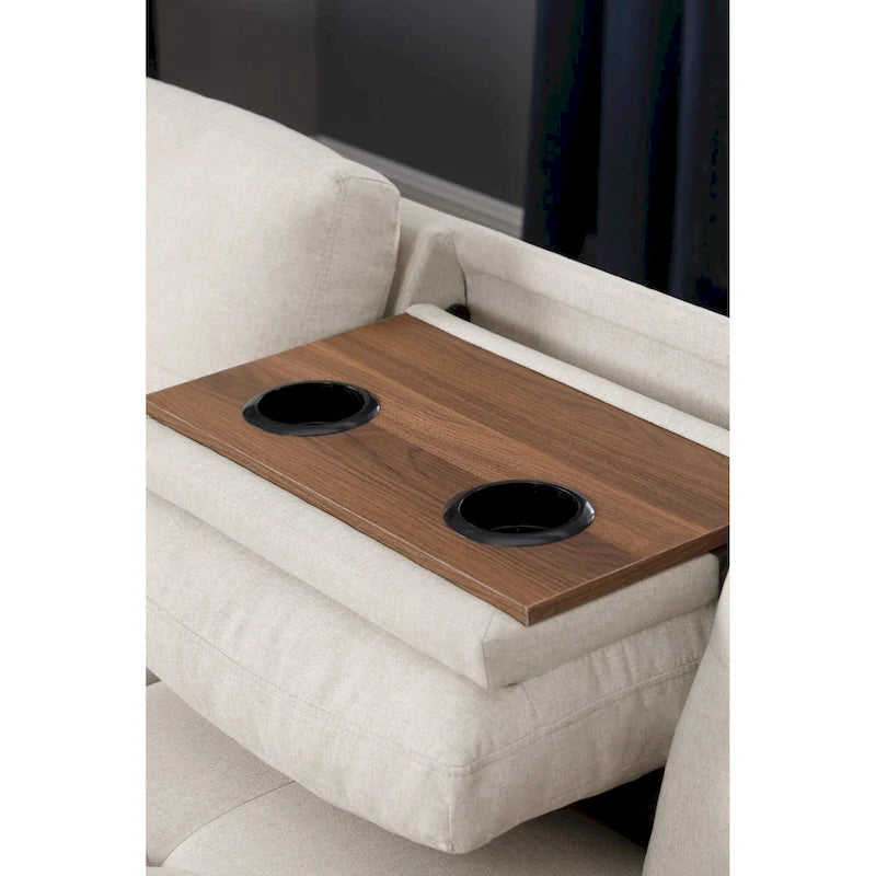 98" breites Sofa mit Ottomane, linke Armlehne, Recamiere
