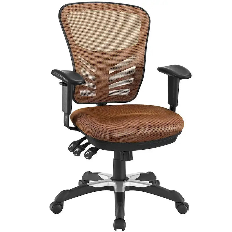 Ergonomischer Bürostuhl mit Netzrückenlehne und verstellbaren Armlehnen