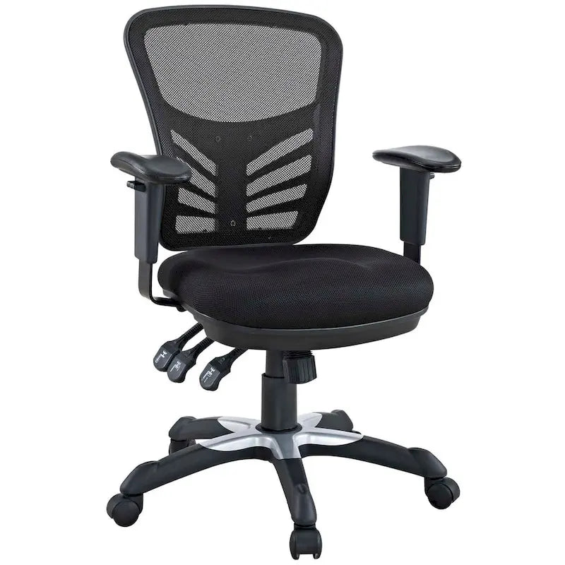 Ergonomischer Bürostuhl mit Netzrückenlehne und verstellbaren Armlehnen