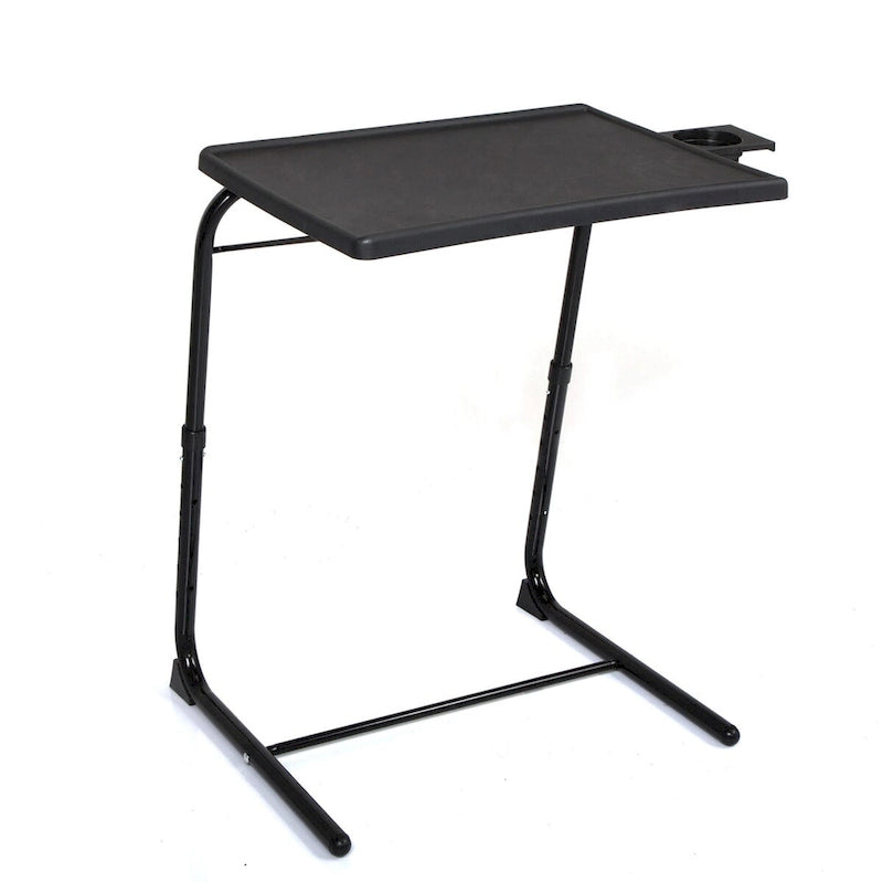 Klappbarer TV-Tablett-Laptoptisch mit Höhenverstellung und Becherhalter