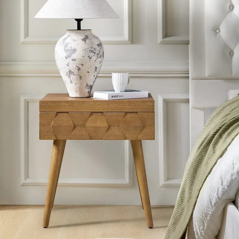 Mid-Century Modern Beistelltisch mit Ladestation