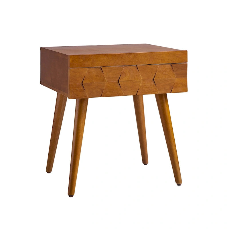 Mid-Century Modern Beistelltisch mit Ladestation