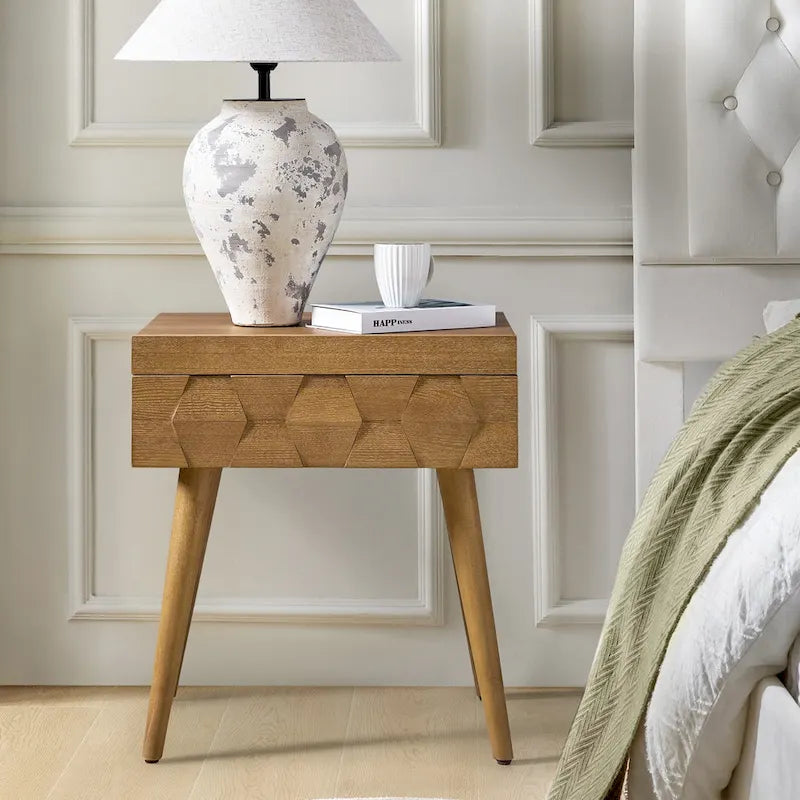 Mid-Century Modern Beistelltisch mit Ladestation