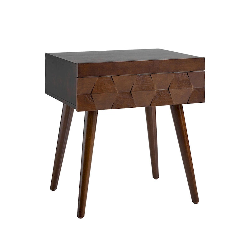 Mid-Century Modern Beistelltisch mit Ladestation
