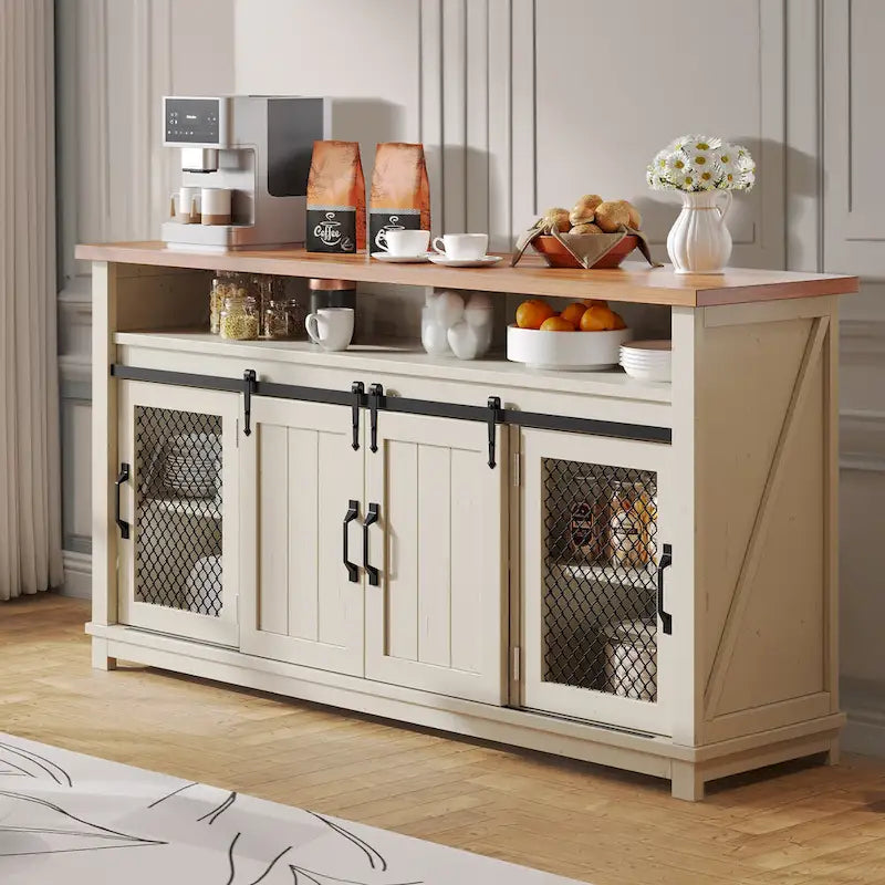 Bauernhaus-Sideboard mit Schiebetüren