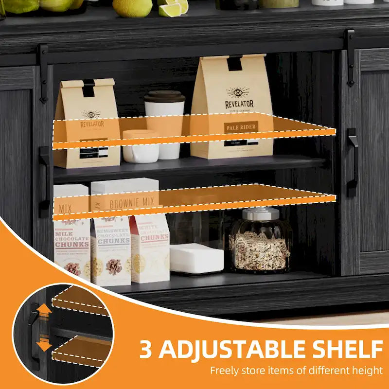 Bauernhaus-Sideboard mit Schiebetüren